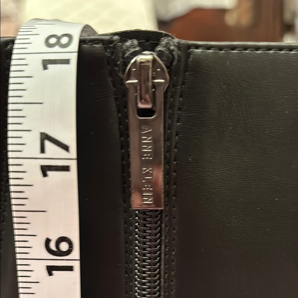 Anne Klein Black Heeled Boots - Picture 5 of 13